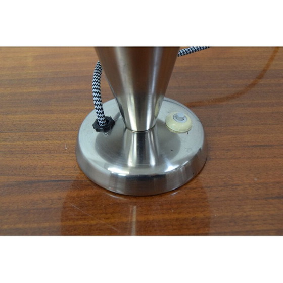 Image 1 of Lampe de table Bauhaus chromée vintage, Tchécoslovaquie 1930