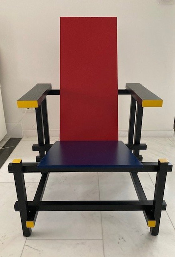 Image 1 of Chaise rouge et bleue