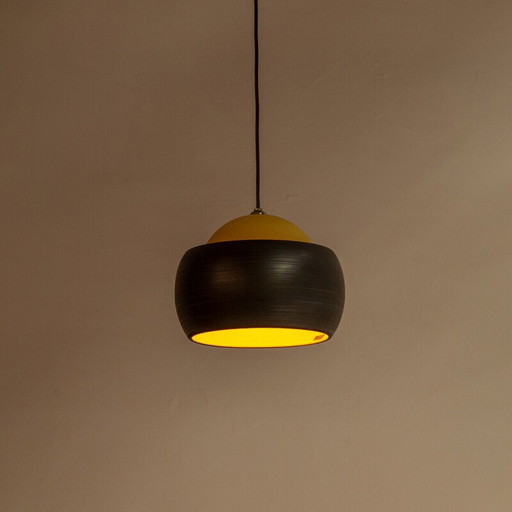 Lampe suspendue vintage par Cari Zalloni pour Steuler, Allemagne 1960