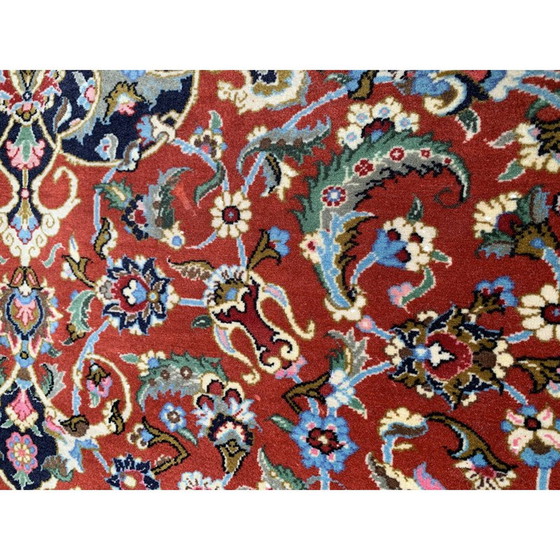 Image 1 of Tapis iranien vintage "GHOM" en laine, années 1980