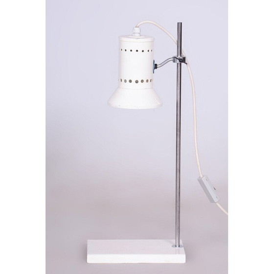 Image 1 of Lampe de table vintage en acier forgé, Tchécoslovaquie 1960