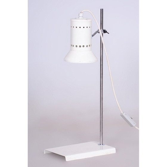 Image 1 of Lampe de table vintage en acier forgé, Tchécoslovaquie 1960