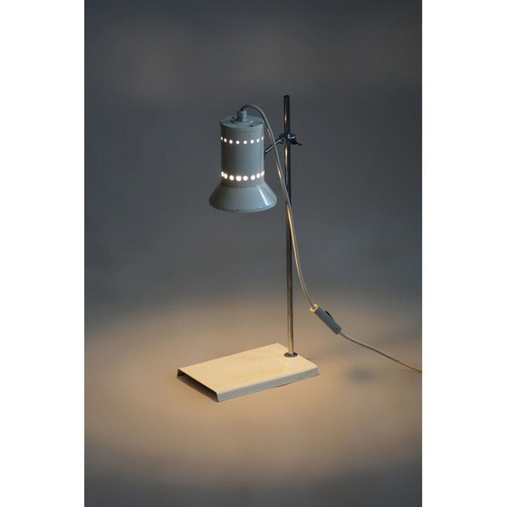 Image 1 of Lampe de table vintage en acier forgé, Tchécoslovaquie 1960