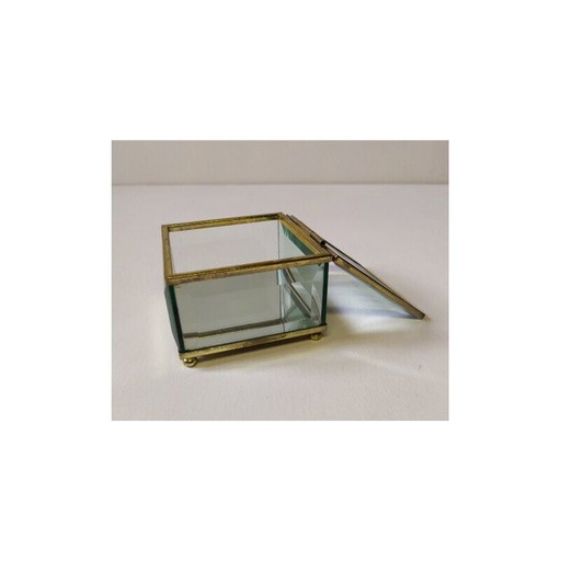 Boîte en verre vintage, 1950