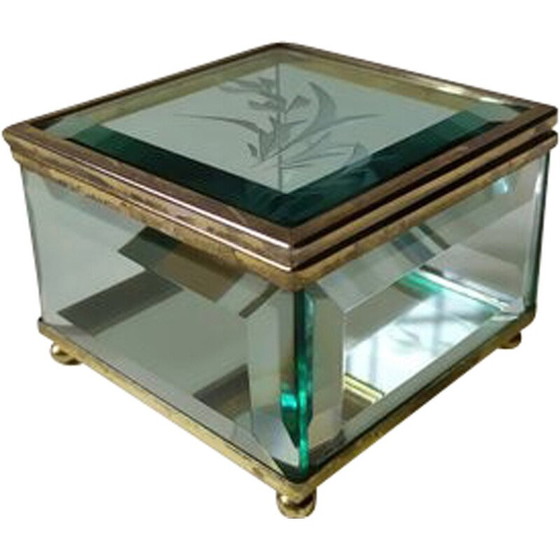 Image 1 of Boîte en verre vintage, 1950