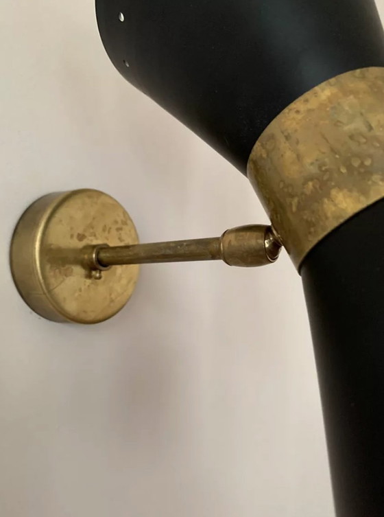 Image 1 of Paire applique diabolo noir