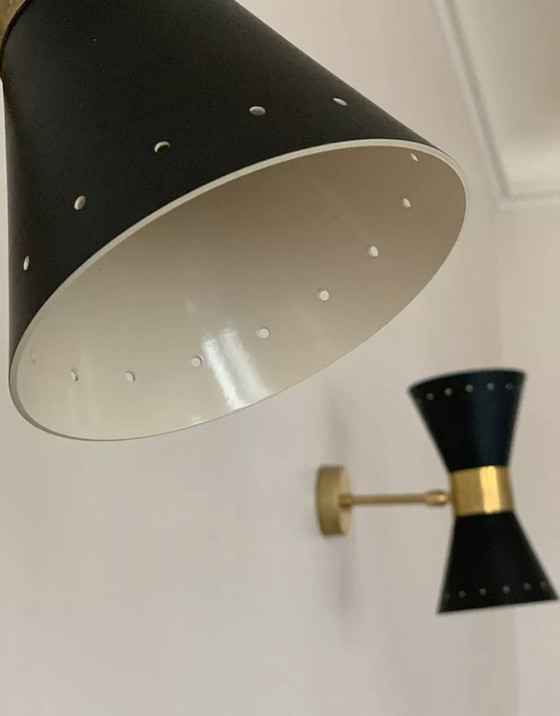 Image 1 of Paire applique diabolo noir