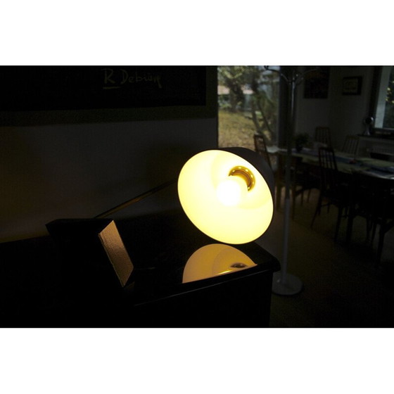 Image 1 of Lampe vintage en acier et laiton, années 1950