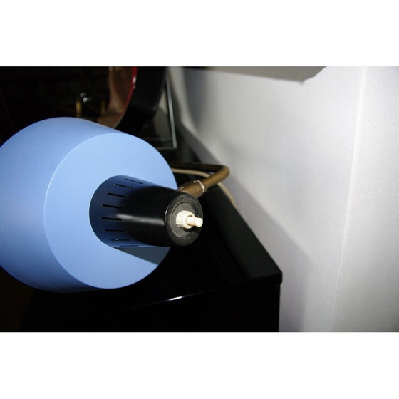 Image 1 of Lampe vintage en acier et laiton, années 1950