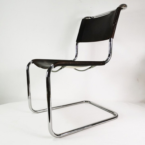 Image 1 of Chaise vintage en cuir S33 de Mart Stam pour Thonet, Autriche 1960