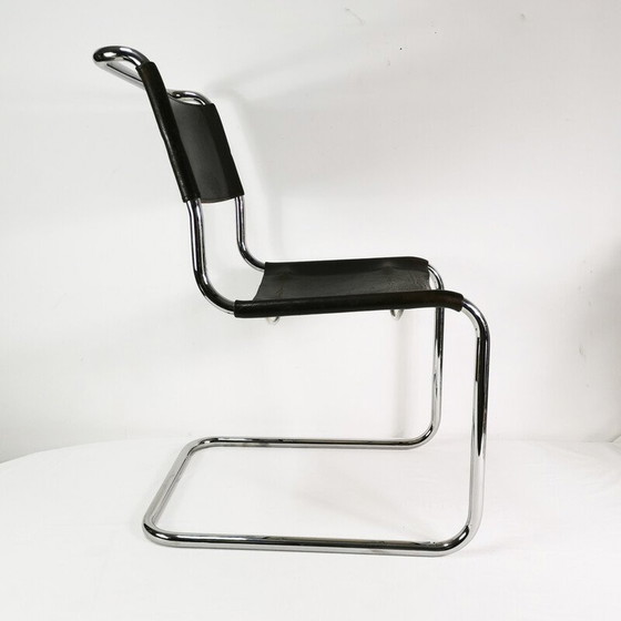 Image 1 of Chaise vintage en cuir S33 de Mart Stam pour Thonet, Autriche 1960