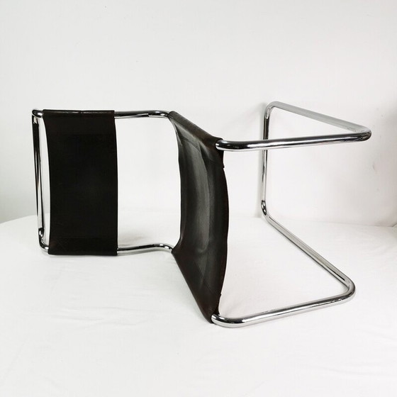 Image 1 of Chaise vintage en cuir S33 de Mart Stam pour Thonet, Autriche 1960