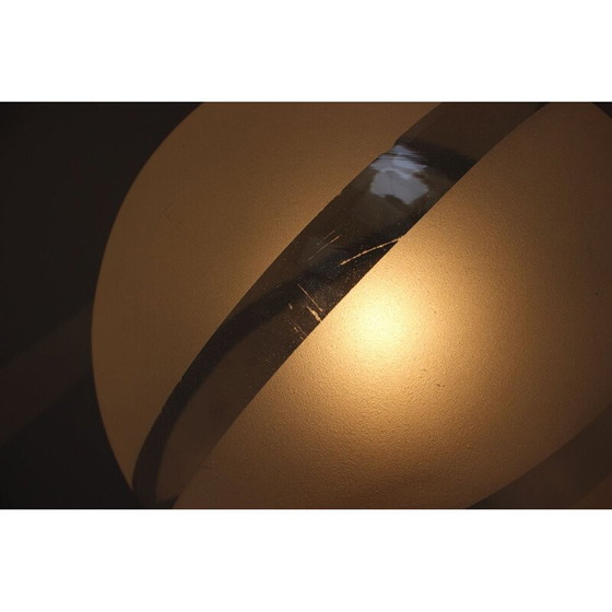 Image 1 of Lampadaire vintage en bois et verre, Allemagne 1970