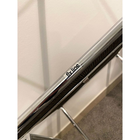 Image 1 of Ensemble de 4 chaises vintage Fly Line "Spaghetto" par Giandomenico Belotti, Italie 1970