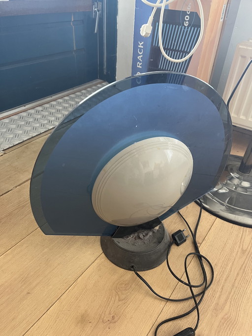 Lampe à poser d'Arteluce Modèle Tikal Bleu