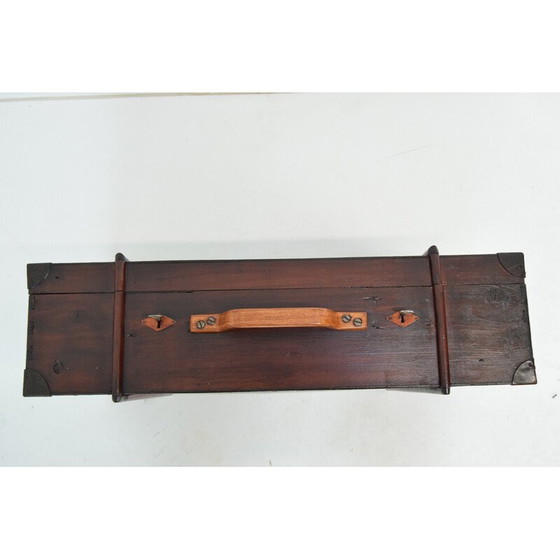 Image 1 of Malle en bois vintage Art déco, Tchécoslovaquie, années 1930