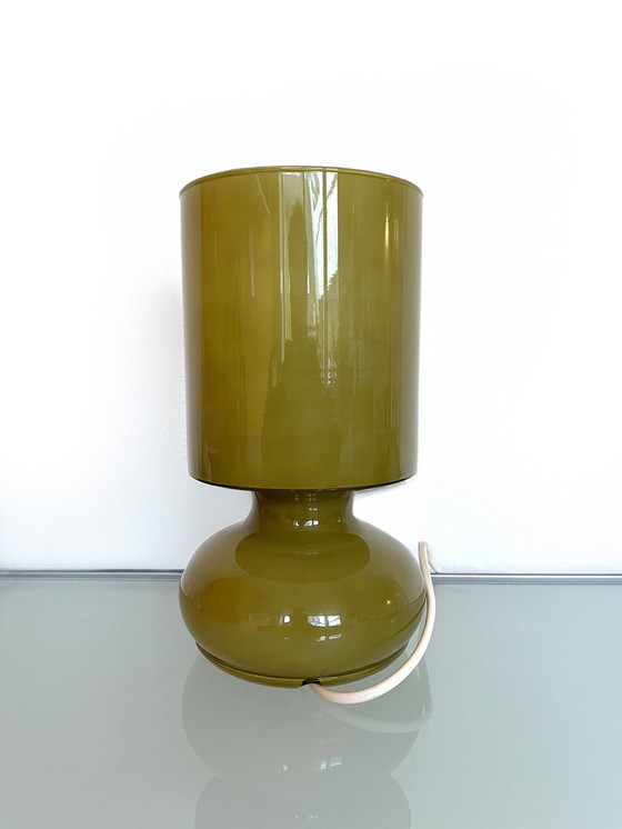 Image 1 of Lampe à poser Ikea Lykta vert mousse