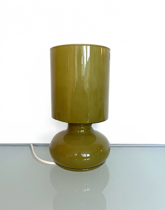 Image 1 of Lampe à poser Ikea Lykta vert mousse