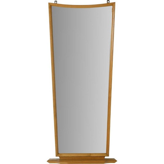 Image 1 of Miroir vintage en chêne massif, 1960