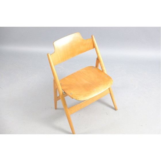 Image 1 of Chaise pliante vintage SE18 en hêtre par Egon Eiermann pour Wilde et Spieth, Allemagne 1960