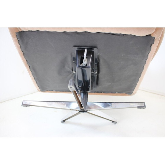 Image 1 of Fauteuil pivotant en cuir, Mid Century, Finlande 1970