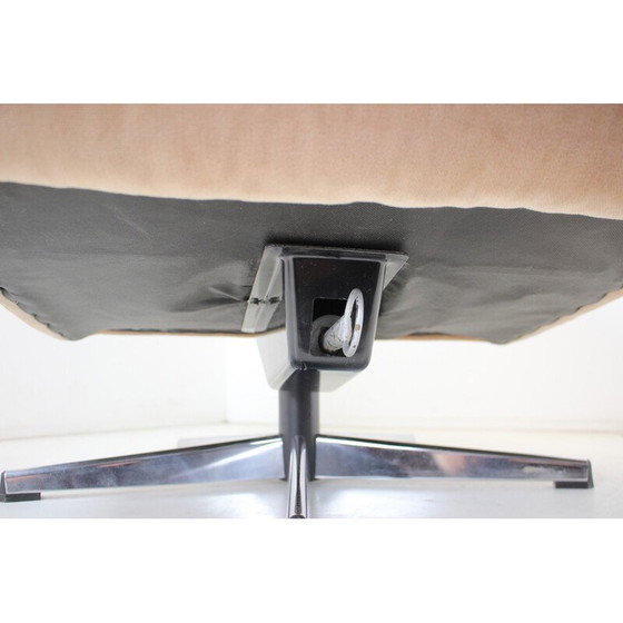 Image 1 of Fauteuil pivotant en cuir, Mid Century, Finlande 1970