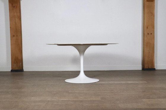 Image 1 of Table de salle à manger Tulip en marbre par Eero Saarinen pour Knoll, 1970S