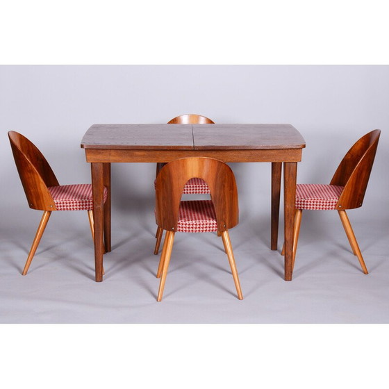 Image 1 of Table de salle à manger vintage en bois de chêne par Jindrich Halabala pour Up Zavody, Tchécoslovaquie 1940