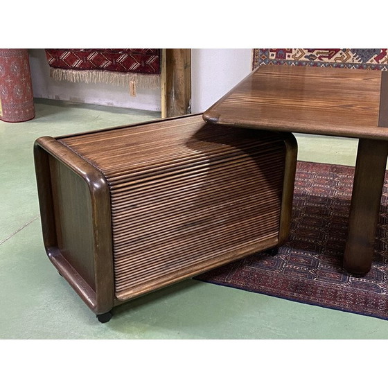 Image 1 of Bureau vintage avec armoire mobile en frêne par Burkhard Vogtherr pour Rosenthal, 1970