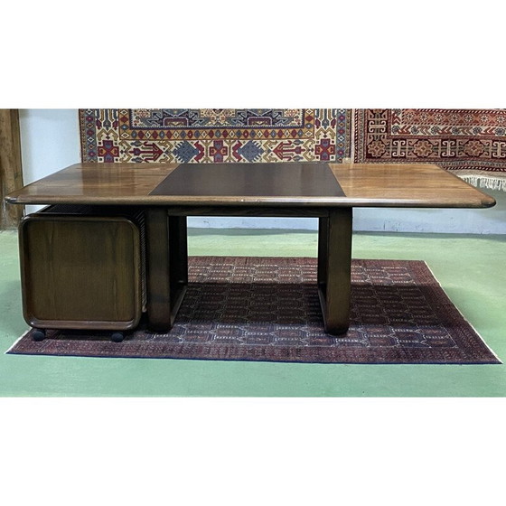 Image 1 of Bureau vintage avec armoire mobile en frêne par Burkhard Vogtherr pour Rosenthal, 1970