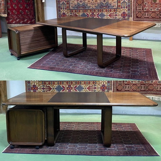 Image 1 of Bureau vintage avec armoire mobile en frêne par Burkhard Vogtherr pour Rosenthal, 1970