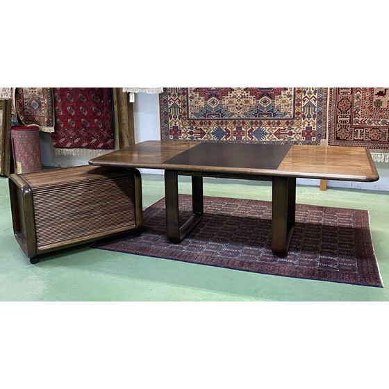 Image 1 of Bureau vintage avec armoire mobile en frêne par Burkhard Vogtherr pour Rosenthal, 1970