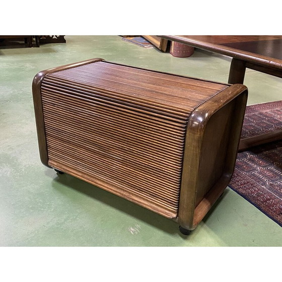 Image 1 of Bureau vintage avec armoire mobile en frêne par Burkhard Vogtherr pour Rosenthal, 1970