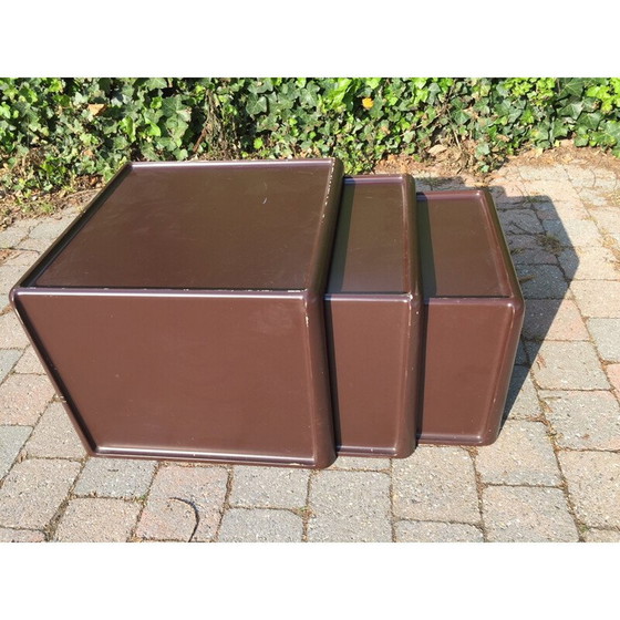 Image 1 of Tables gigognes vintage par Peter Ghyczy pour Horn Collection, 1970