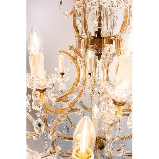 Image 1 of Lustre vintage en laiton, France 1920