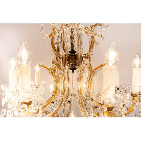 Image 1 of Lustre vintage en laiton, France 1920