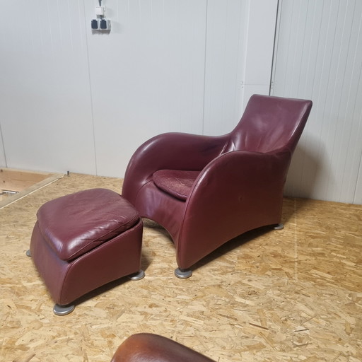 Montis Fauteuil Loge avec pouf