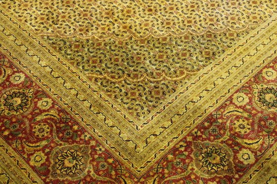 Image 1 of Tapis persan noué à la main Tabriz Mahi Fin avec soie 345 X 241 cm Top condition