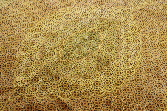 Image 1 of Tapis persan noué à la main Tabriz Mahi Fin avec soie 345 X 241 cm Top condition