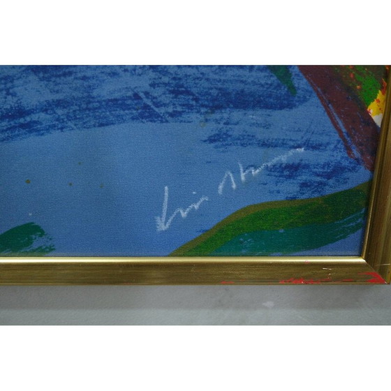 Image 1 of Lithographie abstraite vintage de Bengt Lindström, Suède 1970