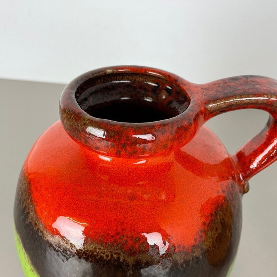 Image 1 of Paire de vases en poterie "Multi-Color" de Scheurich, Allemagne, années 1970