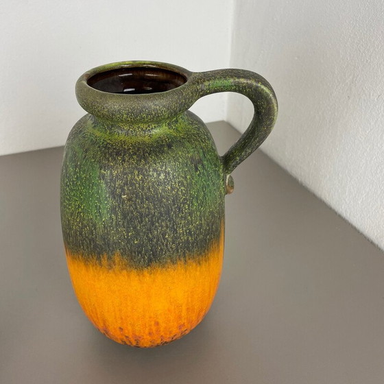 Image 1 of Paire de vases en poterie "Multi-Color" de Scheurich, Allemagne, années 1970