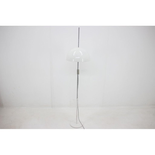 Lampadaire vintage en métal blanc pour Napako, Tchécoslovaquie 1970