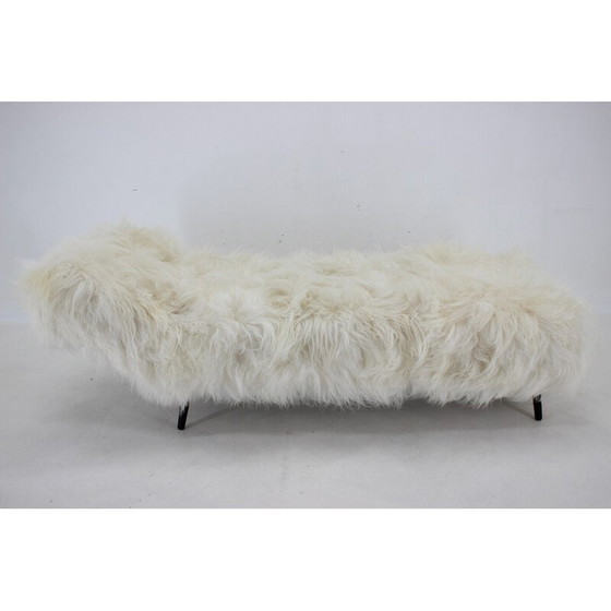 Image 1 of Lit de jour vintage en peau de mouton, 1960