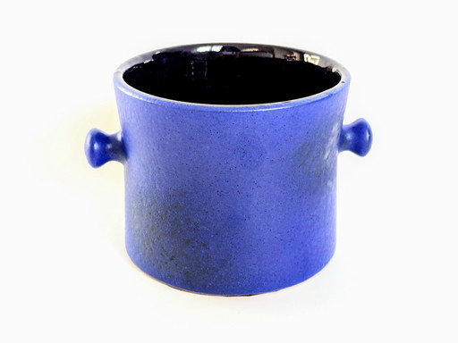 Jardinière en céramique | Marei 4206 Klein Blue | Midcentury West German Pottery