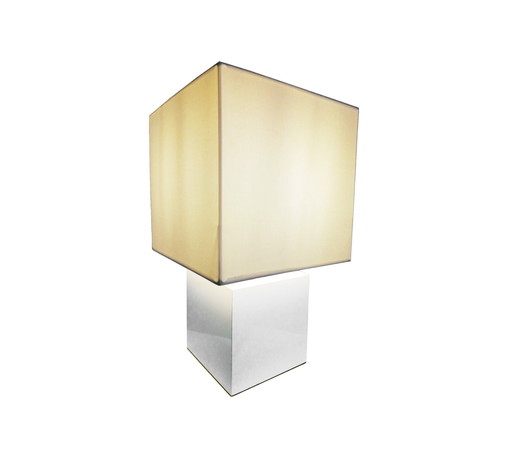 Lampe Moderniste Vintage • Cube • Jan Des Bouvrie • 1990