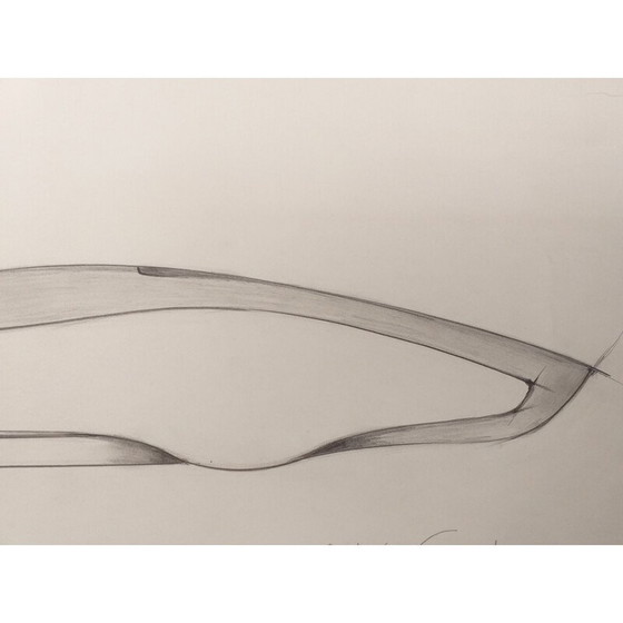 Image 1 of Tableau vintage "La ligne parfaite" d'André Ferrand