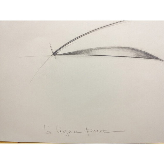 Image 1 of Tableau vintage "La ligne parfaite" d'André Ferrand