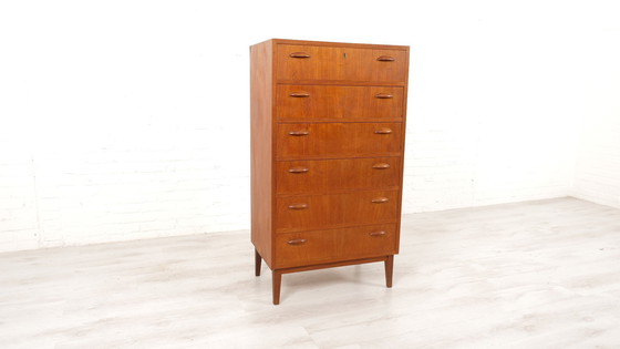 Image 1 of Commode | Design danois | Teck | 6 Tiroirs | 117 cm