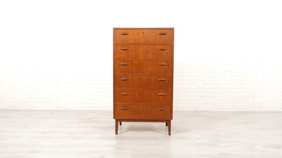 Image 1 of Commode | Design danois | Teck | 6 Tiroirs | 117 cm